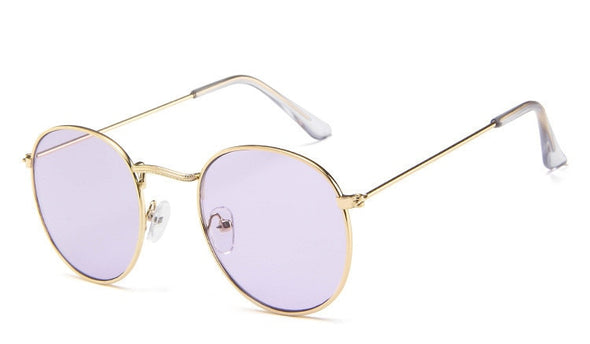 Retro Oval Sunglasses Women/Men  Brand Designer Vintage Small Black Red Yellow  Shades Sun Glasses Oculos De Sol