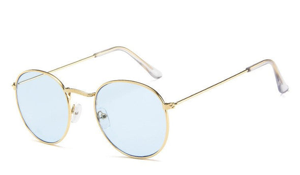 Retro Oval Sunglasses Women/Men  Brand Designer Vintage Small Black Red Yellow  Shades Sun Glasses Oculos De Sol