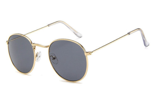 Retro Oval Sunglasses Women/Men  Brand Designer Vintage Small Black Red Yellow  Shades Sun Glasses Oculos De Sol