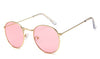 Retro Oval Sunglasses Women/Men  Brand Designer Vintage Small Black Red Yellow  Shades Sun Glasses Oculos De Sol