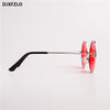 explosion models metal round fashion marine lenses red sunglasses unisex fashion Prince mirror UV400
