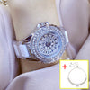 Famous Brand Fashion Ceramic Wrist Watches (with a ins Bracelet as gift)