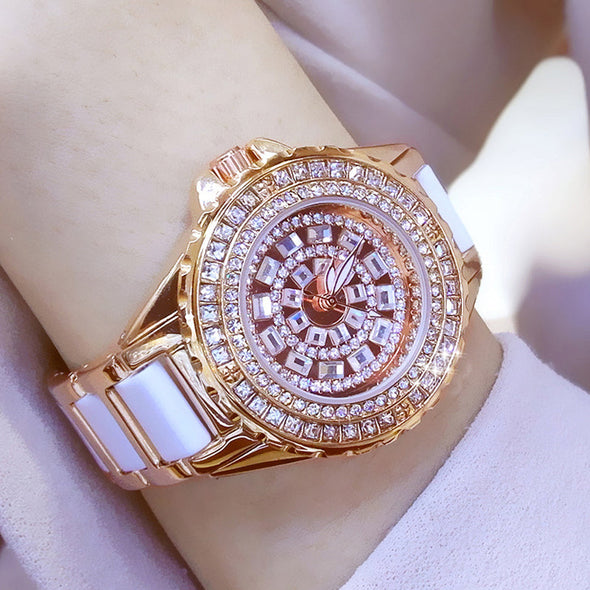 Famous Brand Fashion Ceramic Wrist Watches (with a ins Bracelet as gift)
