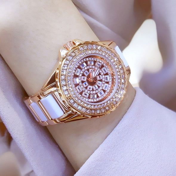 Famous Brand Fashion Ceramic Wrist Watches (with a ins Bracelet as gift)
