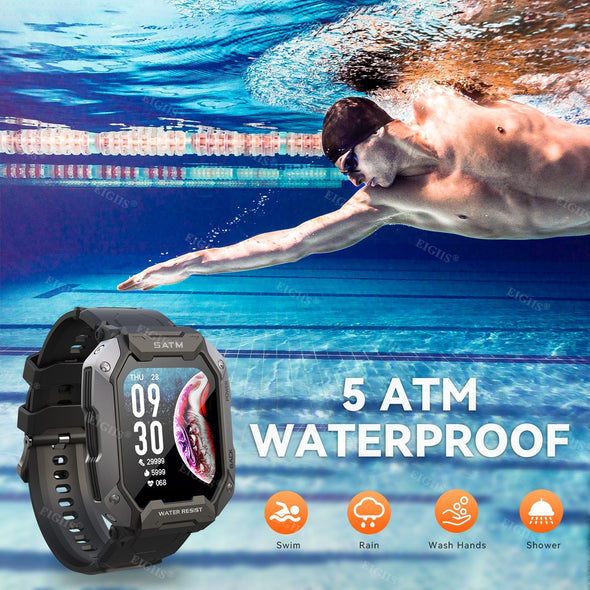 Jollynova Waterproof Smartwatch Blood Pressure Swiming Watches C20