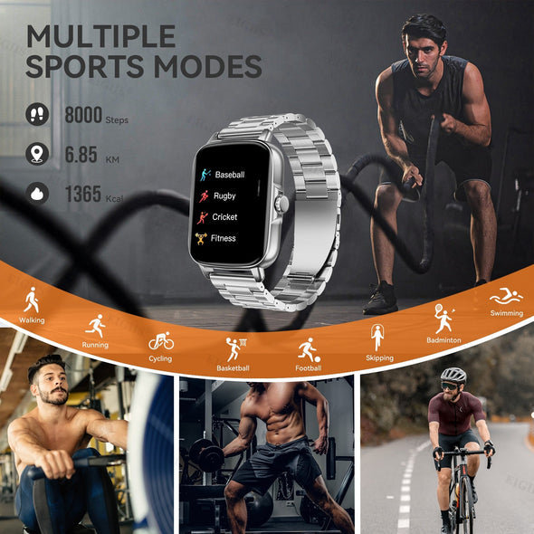 Jollynova Bluetooth Smart Watch Fitness Tracker Waterproof Heart Rate KT59