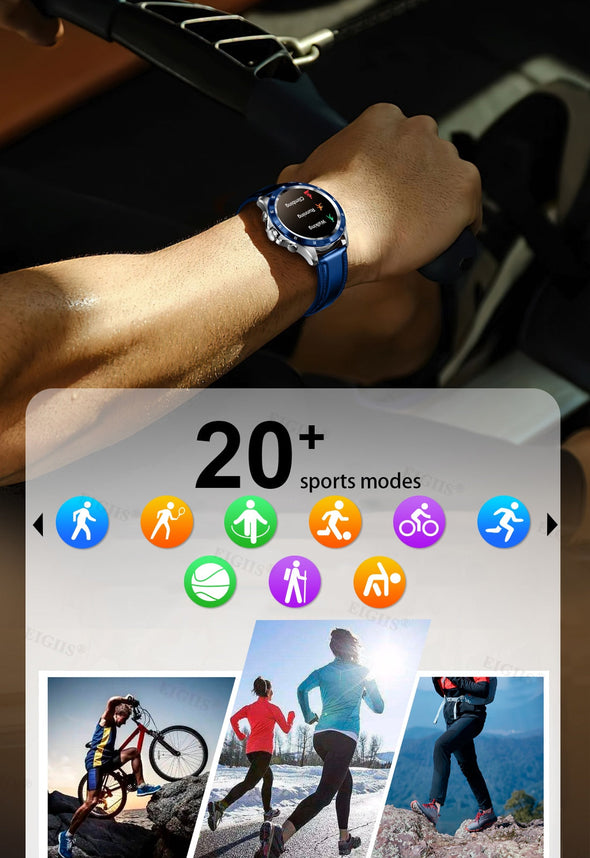 Jollynova Bluetooth Call Smart Watch Waterproof Heart Rate Blood Oxygen NX1