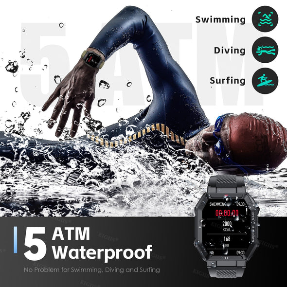 Jollynova Waterproof Heart Rate Sport Swimming Smart Watch KE1