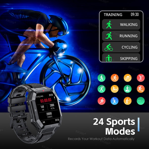 Jollynova Waterproof Heart Rate Sport Swimming Smart Watch KE1