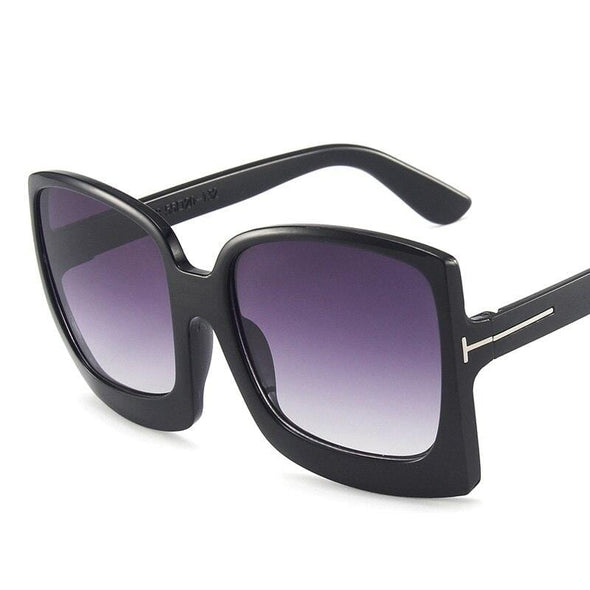 Oversized Women Fashion Square Big Frame Vintage Retro Sunglasses