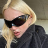 Trend Steampunk Sunglasses Women Goggle Fashion Sun Glasses Punk Eyewear Female Y2K Outdoor Shades Eyeglasses UV400