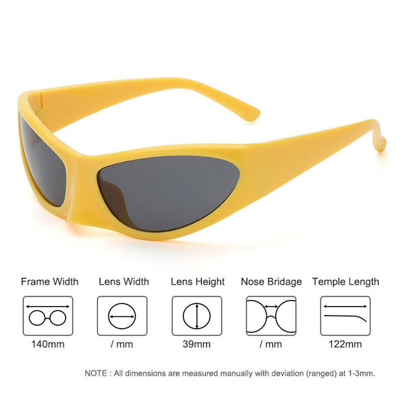 Trend Steampunk Sunglasses Women Goggle Fashion Sun Glasses Punk Eyewear Female Y2K Outdoor Shades Eyeglasses UV400
