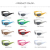 Trend Steampunk Sunglasses Women Goggle Fashion Sun Glasses Punk Eyewear Female Y2K Outdoor Shades Eyeglasses UV400