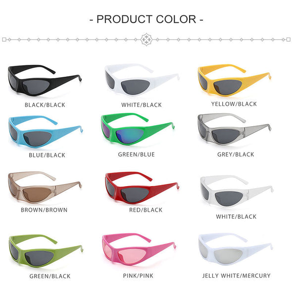 Trend Steampunk Sunglasses Women Goggle Fashion Sun Glasses Punk Eyewear Female Y2K Outdoor Shades Eyeglasses UV400