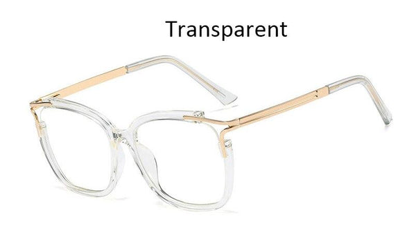 Eyeglasses Square glasses woman  fashion Clear lens Optical glasses frame women Luxury Brand Metal Legs female oculos