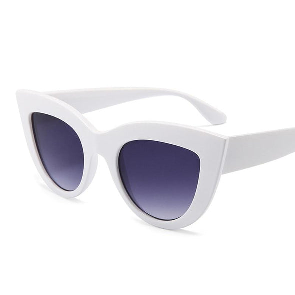 Fashion Women Vintage Sunglasses Cat Eye Sunglass Retro Brand Designer Female Pink Mirror Sun Gasses UV400