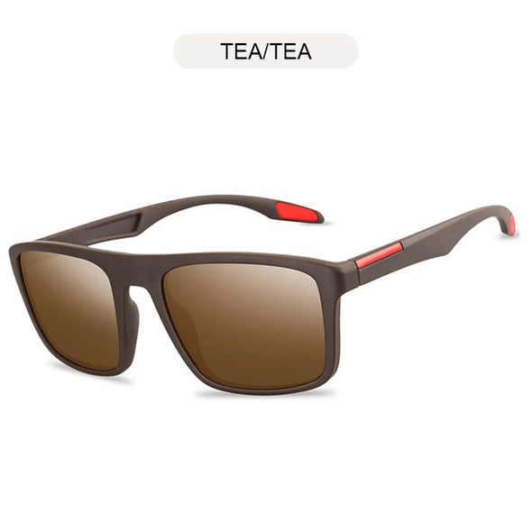 Vintage Square Men Sunglasses Polarized Fashion Plastic Women Sun Glasses Stylish Driving Shades Sports Eyewear UV400