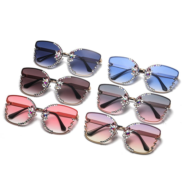 Fashion Butterfly Sunglasses Women Luxury Brand Designer Vintage Gradient Sun Glasses Personality Eyewear Gafas De Sol Mujer