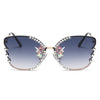 Fashion Butterfly Sunglasses Women Luxury Brand Designer Vintage Gradient Sun Glasses Personality Eyewear Gafas De Sol Mujer