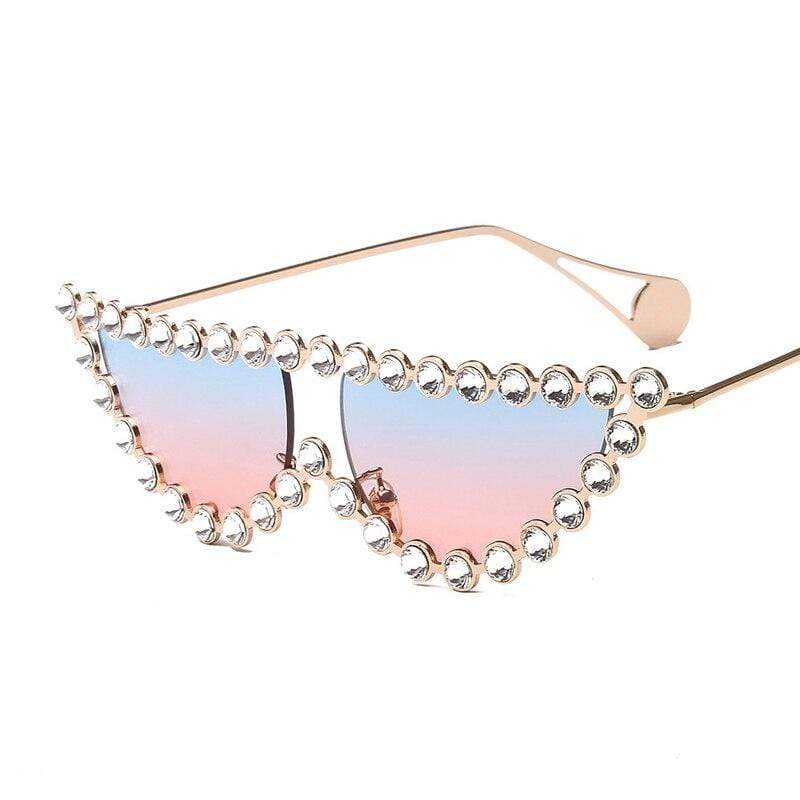 Luxury Cat Eye Diamond Sunglasses New Women Men Fashion Rhinestones Sun  Glasses Designer Shades Eyewear Female Eyeglasses UV400 