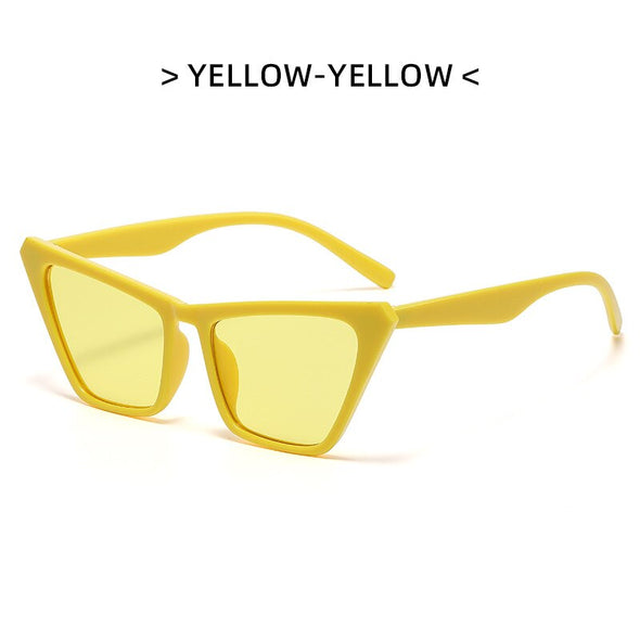 Fashion Cat Eye Sunglasses Ladies Retro Luxury Glasses Brand Designer Men's Trendy Tone Decoration UV400