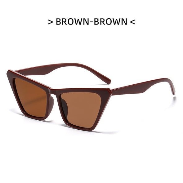 Fashion Cat Eye Sunglasses Ladies Retro Luxury Glasses Brand Designer Men's Trendy Tone Decoration UV400