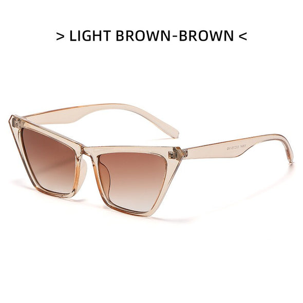 Fashion Cat Eye Sunglasses Ladies Retro Luxury Glasses Brand Designer Men's Trendy Tone Decoration UV400
