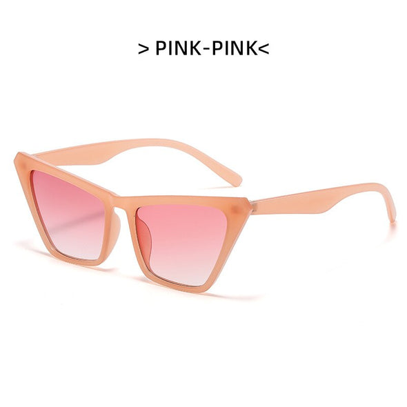Fashion Cat Eye Sunglasses Ladies Retro Luxury Glasses Brand Designer Men's Trendy Tone Decoration UV400