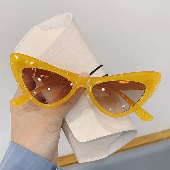 Fashion Cat Eye Sunglasses for Women 2023 New Trendy The Latest Personality Ins Net Red Glasses UV400 Outdoor Street Shop