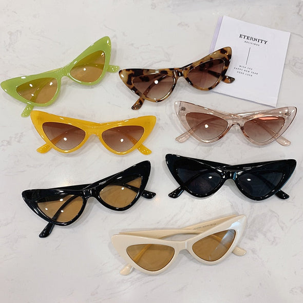 Fashion Cat Eye Sunglasses for Women 2023 New Trendy The Latest Personality Ins Net Red Glasses UV400 Outdoor Street Shop
