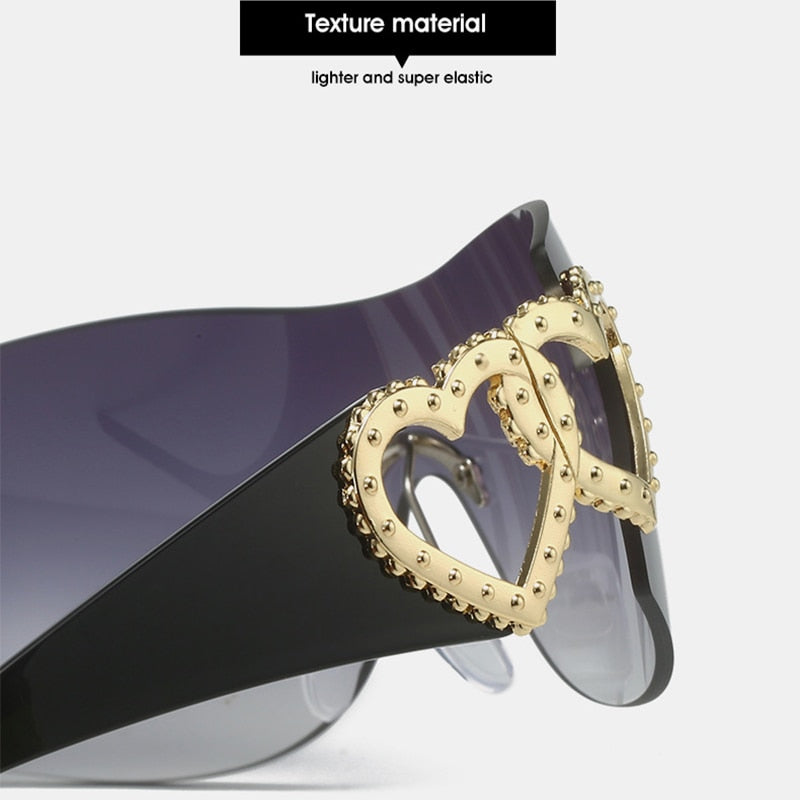 2023 New Luxury Brand Black Oversized Shades Lady Refined Design Larg –  Jollynova