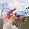 Fashion Hexagon Sunglasses Women Brand Designer Luxury Gradient Lens Sun Glasses Lady Square Oversized Shades Female Eyewear