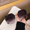 Fashion Hexagon Sunglasses Women Brand Designer Luxury Gradient Lens Sun Glasses Lady Square Oversized Shades Female Eyewear