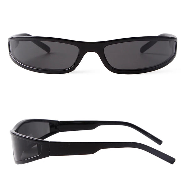 Fashion Mirror Sport Sunglasses Women Men Y2K Rectangle Narrow Shade Eyewear Male Punk Cycling Driving Sun Glasses Female UV400