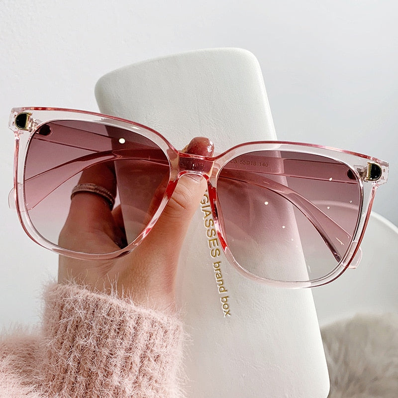 Fashion Oversized Sunglasses Brand Designer Vintage Square – Jollynova