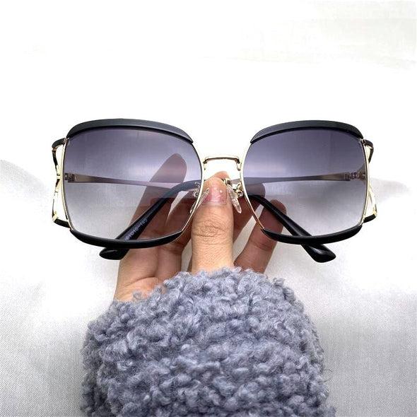 Fashion Shades women designer sun glasses high quality Luxury Brand Square Oversized Sunglasses For Ladies Summer Trendy Eyewear