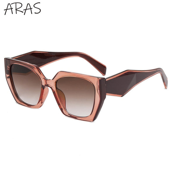 Fashion Square Sunglasses Women 2023 New Polygon Cat Eye Sun Glasses Ladies Shades UV400 Retro Luxury Brand Colorful Eyewear Men