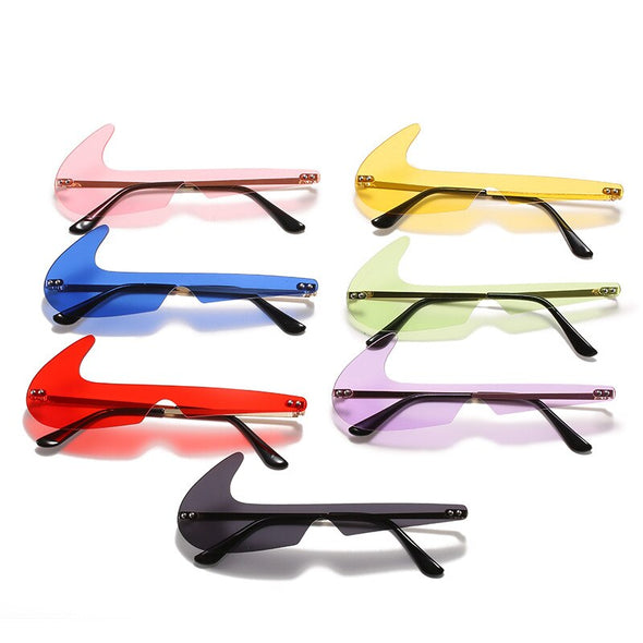 Fashion Vintage Small Rimless Sunglasses Men Women Luxury Brand Designer Popular Travel Funny Sport Sun Glasses For Male Shades
