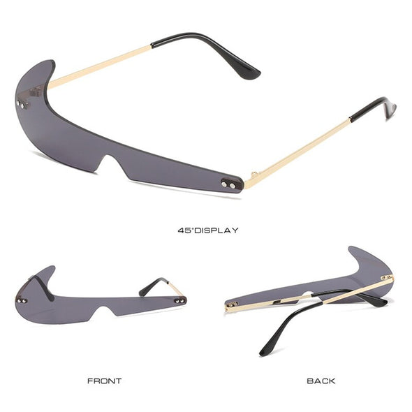 Fashion Vintage Small Rimless Sunglasses Men Women Luxury Brand Designer Popular Travel Funny Sport Sun Glasses For Male Shades