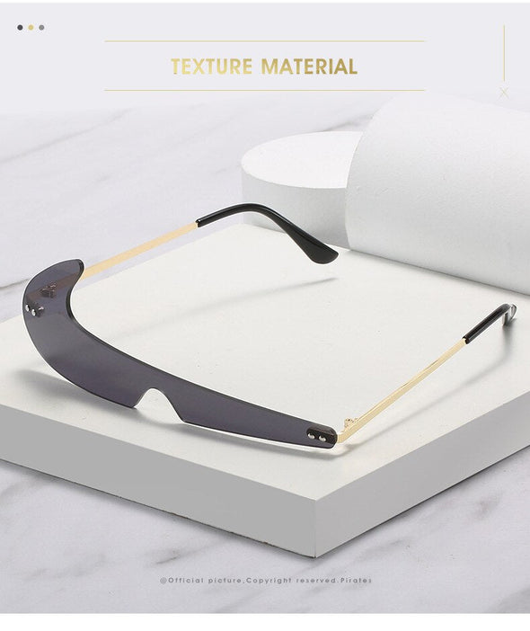 Fashion Vintage Small Rimless Sunglasses Men Women Luxury Brand Designer Popular Travel Funny Sport Sun Glasses For Male Shades