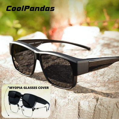 Fit Over myopia glasses cover Sunglasse Polarized Men Women UV400 Goggles Outdoor Travel Driving Anti-Glare Cover Sun Glasses