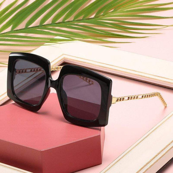 Oversized Sunglasses Women Men Fashion Metal Frame Sun Glasses  Classic Vintage Ladies Eyewear Shades Unisex UV400