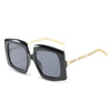 Oversized Sunglasses Women Men Fashion Metal Frame Sun Glasses  Classic Vintage Ladies Eyewear Shades Unisex UV400