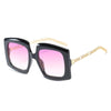 Oversized Sunglasses Women Men Fashion Metal Frame Sun Glasses  Classic Vintage Ladies Eyewear Shades Unisex UV400