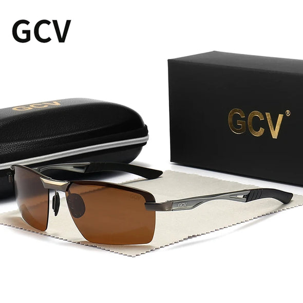 GCV Ultralight Frame Polarized Sunglasses Eyewear Men Male Fashion Sports Style Driving fishing Male Outdoor Travel UV Goggles