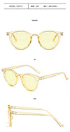 GLAUSA 2019 New Round Frame Sunglasses Women Retro Brand Designer Pink Green Yellow Sun Glasses Female Fashion Outdoor Driving