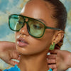 Oversized Pilot Sunglasses Woman Shades Retro Classic Vintage Sun Glasses Female Colors Brand Designer Oculos De Sol