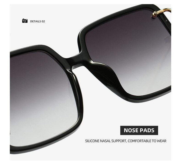 Oversized Square Sunglasses  New Vintage Women Men Big Sun Glasses UV400