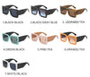 Oversized Square Sunglasses Vintage Designer Women Fashion Sun Glasses Black Big Shades UV400 Men Luxury Brand Female
