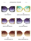 Oversized Square Luxury Sunglasses Hollow Men Women Fashion Shades Vintage Glasses